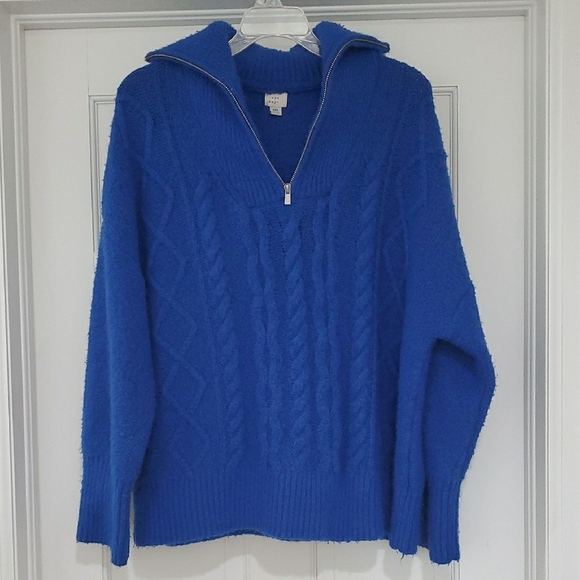 A New Day Blue Cable Knit Sweater Womwns XXL - Picture 1 of 5